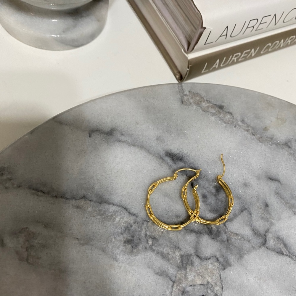 Gorjana small hoop gold earrings